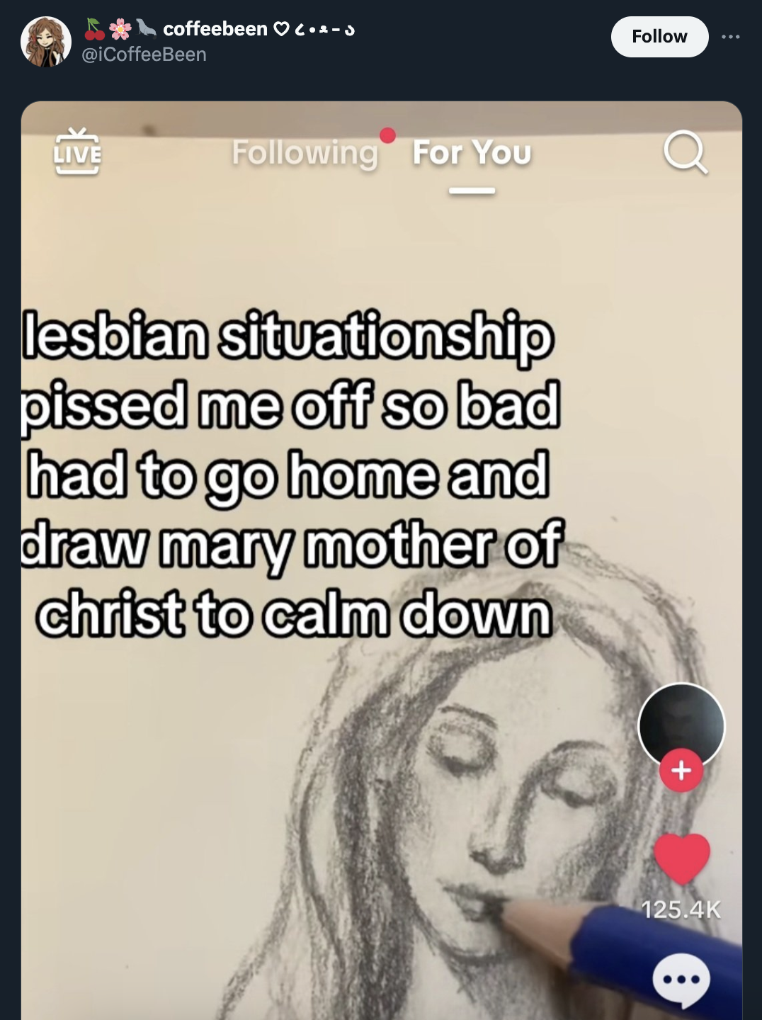 lesbian situationship so bad - Live coffeebeen c.> iCoffeeBeen ing For You lesbian situationship pissed me off so bad had to go home and draw mary mother of christ to calm down